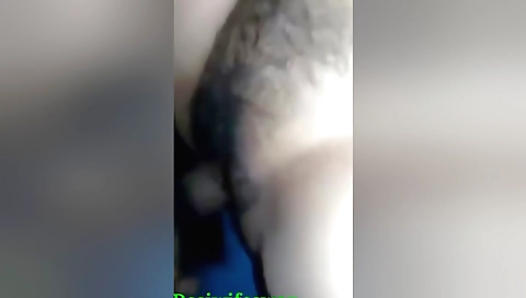 Hairy milf with a round booty giving a blowjob and pussy