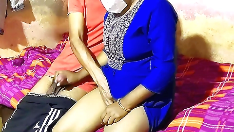 Hot brunette indian milf video with a great blowjob