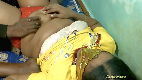 Indian wife is getting her pussy teased by her husband